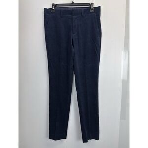 Express Extra Slim Corduroy Suit Pants Men's 30X31 Navy Blue Cotton Blend‎